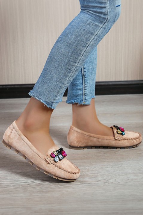 Mokasyny TRIDELMA BEIGE, Kolor :  beżowy, IVET.PL - Modna odzież