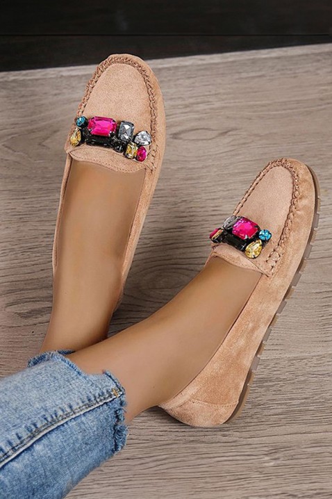 Mokasyny TRIDELMA BEIGE, Kolor :  beżowy, IVET.PL - Modna odzież