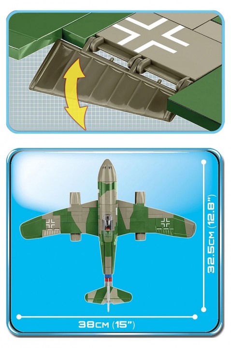 COBI myśliwiec Me262 A-1a - części 390IVET.PL - Modna odzież