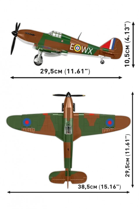 COBI samolot Hawker Hurricane - części 375IVET.PL - Modna odzież