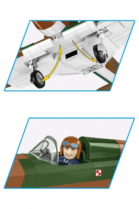 COBI samolot Hawker Hurricane - części 375IVET.PL - Modna odzież