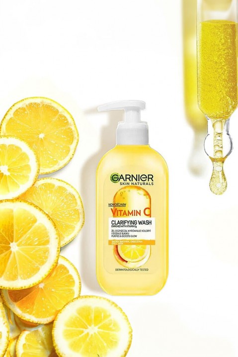 GARNIER Skin Wash żel oczyszczający do twarzy z witaminą CIVET.PL - Modna odzież