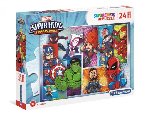 Puzzle dla dzieci Clementoni z 24 maxi części - Superbohaterowie MarvelaIVET.PL - Modna odzież
