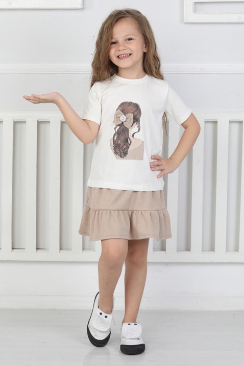 Komplet LIMBERTI BEIGE, Kolor :  beżowy, IVET.PL - Modna odzież