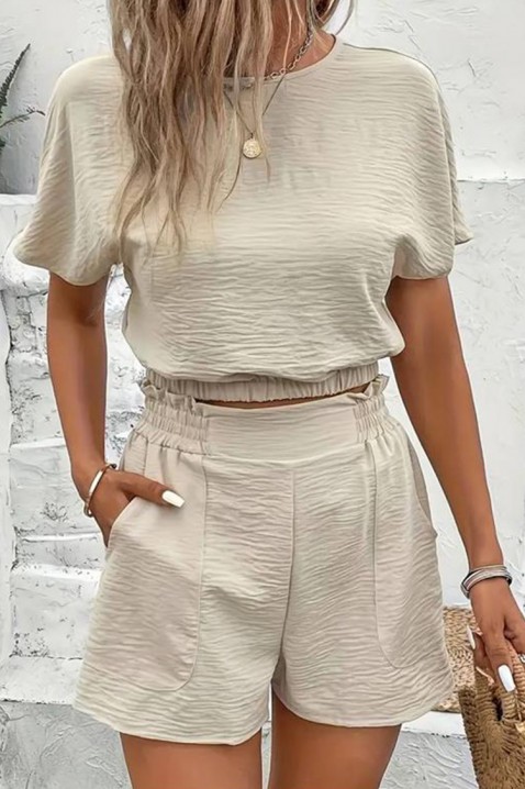 Komplet ZMIRINZA BEIGE, Kolor :  beżowy, IVET.PL - Modna odzież