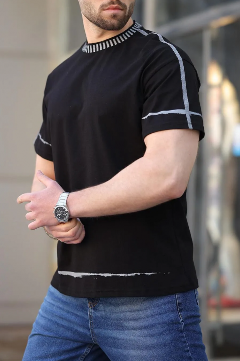 Koszulka MERVORZO BLACK, Kolor : czarny, IVET.PL - Modna odzież