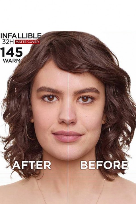 L’Oréal Paris Infallible 32H Matte Cover – podkład matujący, odcień 145 Rose VanillaIVET.PL - Modna odzież
