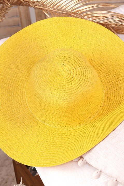 Kapelusz HATANA YELLOW, Kolor : żółty, IVET.PL - Modna odzież