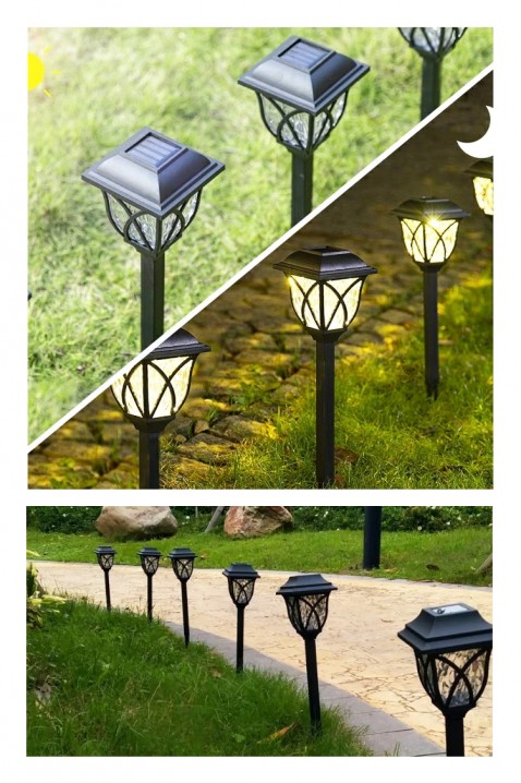 Lampa solarna do ogrodu OGORZELMO, Kolor : czarny, IVET.PL - Modna odzież