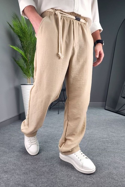 Spodnie HIODO BEIGE, Kolor :  beżowy, IVET.PL - Modna odzież