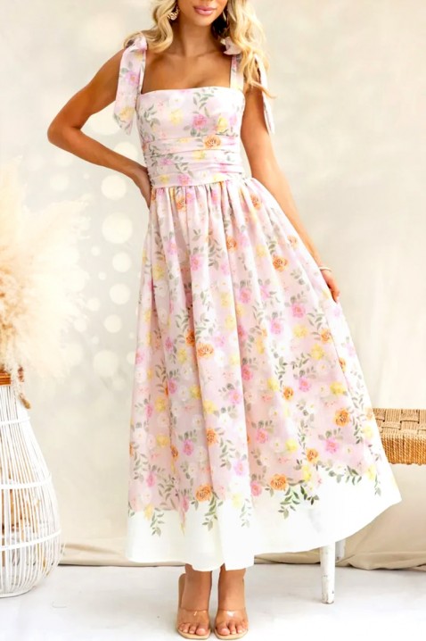 Sukienka FLORELE PINK, Kolor : różowy, IVET.PL - Modna odzież