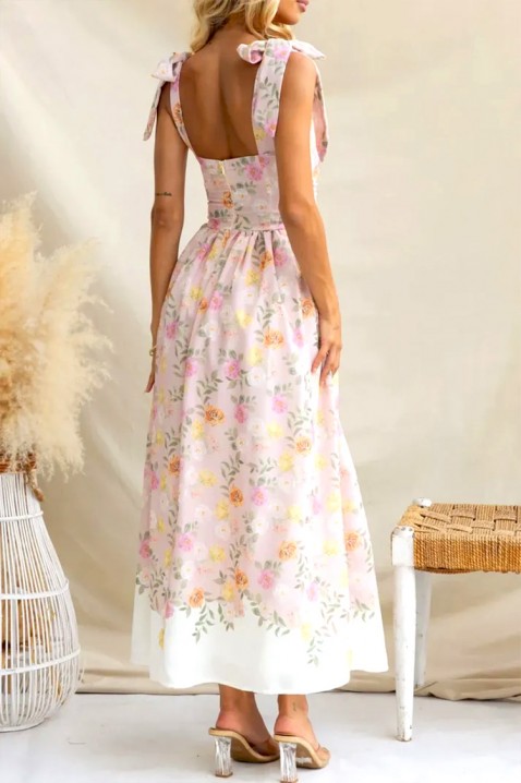 Sukienka FLORELE PINK, Kolor : różowy, IVET.PL - Modna odzież