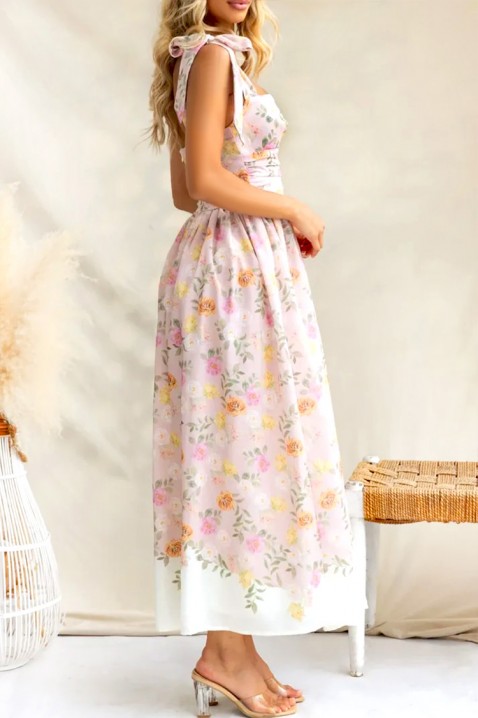 Sukienka FLORELE PINK, Kolor : różowy, IVET.PL - Modna odzież