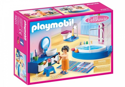 Zestaw z figurkami Dollhouse 70211 Łazienka z wannąIVET.PL - Modna odzież
