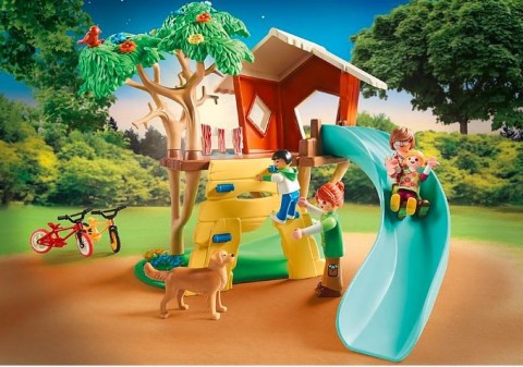 Klocki Zestaw z figurkami Family Fun 71001 Domek na drzewie ze zjeżdżalniąIVET.PL - Modna odzież