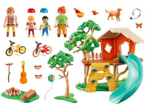 Klocki Zestaw z figurkami Family Fun 71001 Domek na drzewie ze zjeżdżalniąIVET.PL - Modna odzież