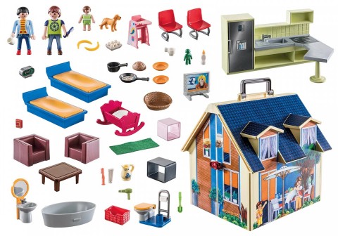 Zestaw figurek Dollhouse 70985 Przenośny domek dla lalekIVET.PL - Modna odzież