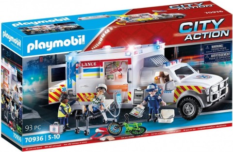 Zestaw figurek City Action 70936 Ambulans pogotowia ratunkowego: US AmbulanceIVET.PL - Modna odzież