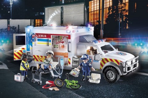 Zestaw figurek City Action 70936 Ambulans pogotowia ratunkowego: US AmbulanceIVET.PL - Modna odzież