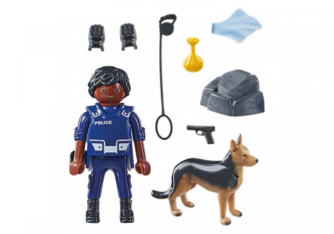 Figurka Special Plus 71162 Policjant z psem tropiącymIVET.PL - Modna odzież