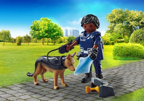 Figurka Special Plus 71162 Policjant z psem tropiącymIVET.PL - Modna odzież