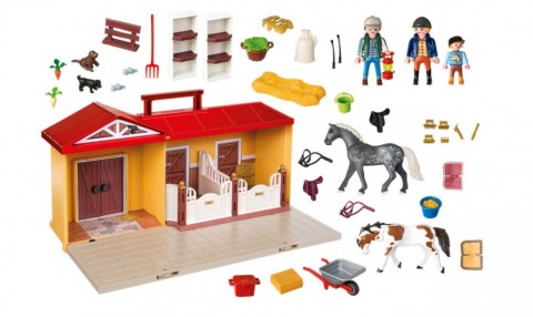 Zestaw z figurkami Country 71393 Nowa przenośna stajniaIVET.PL - Modna odzież