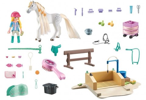 Zestaw z figurkami Horses 71354 Isabella i Lioness w strefie mycia koniIVET.PL - Modna odzież