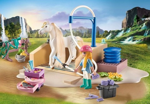 Zestaw z figurkami Horses 71354 Isabella i Lioness w strefie mycia koniIVET.PL - Modna odzież