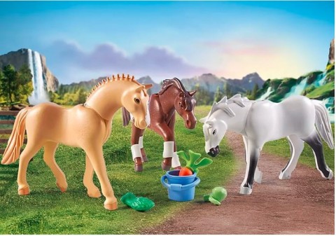Zestaw z figurkami Horses 71356 3 konie z siodłamiIVET.PL - Modna odzież