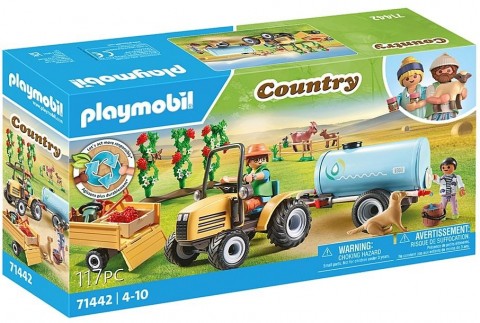 Zestaw z figurkami Country 71442 Traktor z przyczepa i zbiornikiem na wodęIVET.PL - Modna odzież