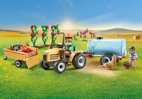 Zestaw z figurkami Country 71442 Traktor z przyczepa i zbiornikiem na wodęIVET.PL - Modna odzież