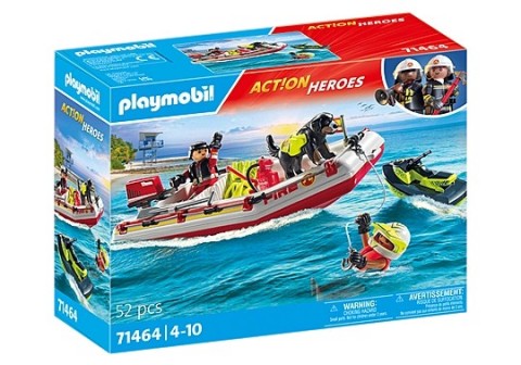 Zestaw figurek Action Heroes 71464 Łódź straży pożarnej ze skuterem wodnymIVET.PL - Modna odzież