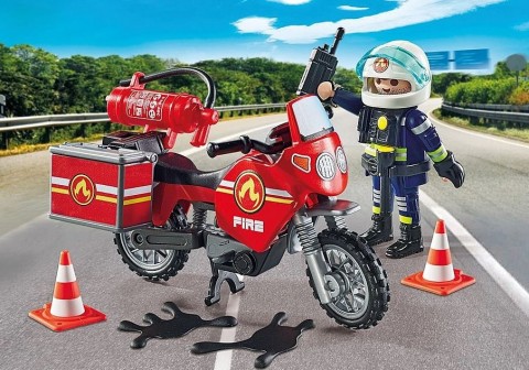 Zestaw z figurką Action Heroes 71466 Motocykl straży pożarnej na miejscu wypadkuIVET.PL - Modna odzież
