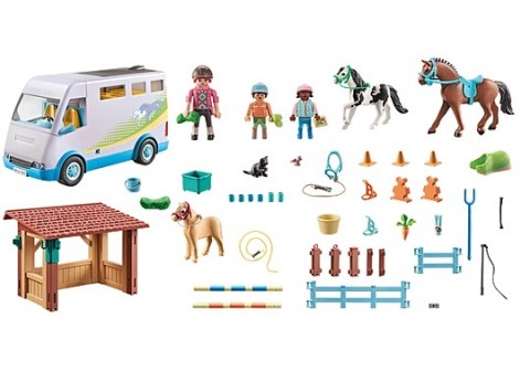 Zestaw figurek Horses 71493 Mobilna nauka jazdy konnejIVET.PL - Modna odzież