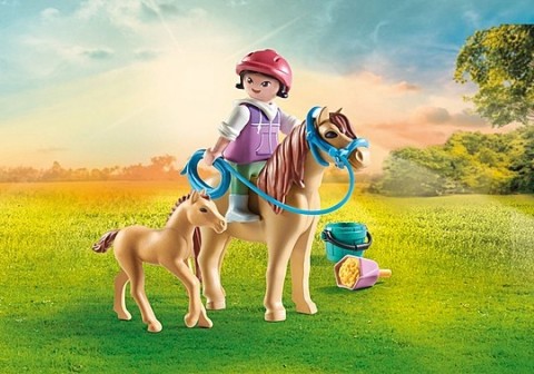 Zestaw figurek Horses 71498 Dziecko z kucykiem i źrebakiemIVET.PL - Modna odzież