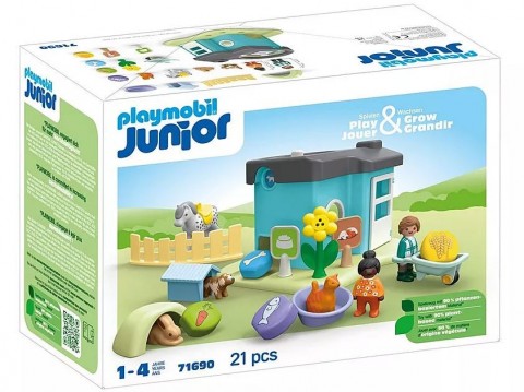 Zestaw z figurkami Junior 71690 Hotel dla zwierząt z dozownikiem pokarmuIVET.PL - Modna odzież