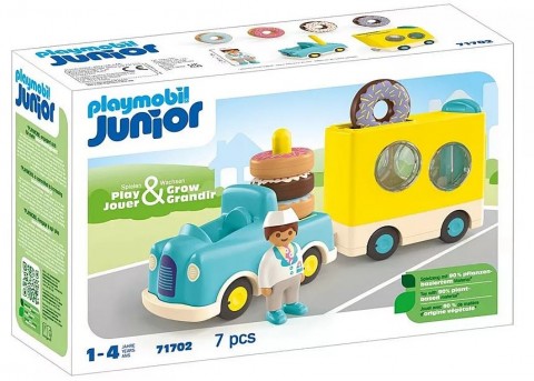 Zestaw z figurkami Junior 71702 Szalony Donut Truck z funkcją układania i sortowaniaIVET.PL - Modna odzież