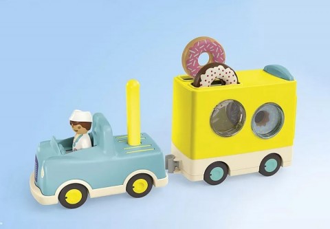 Zestaw z figurkami Junior 71702 Szalony Donut Truck z funkcją układania i sortowaniaIVET.PL - Modna odzież