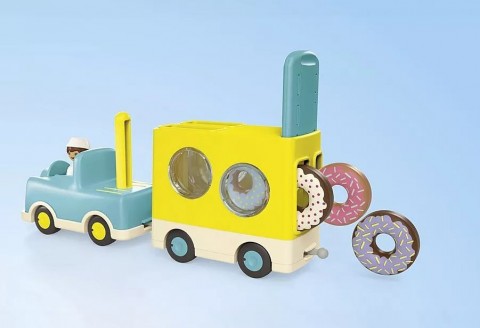 Zestaw z figurkami Junior 71702 Szalony Donut Truck z funkcją układania i sortowaniaIVET.PL - Modna odzież