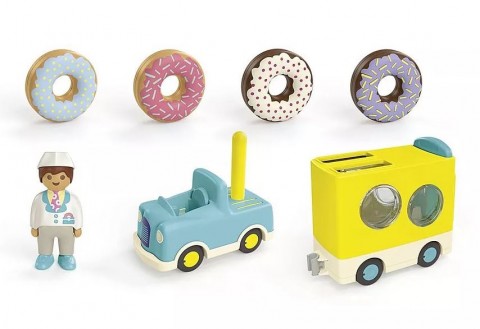 Zestaw z figurkami Junior 71702 Szalony Donut Truck z funkcją układania i sortowaniaIVET.PL - Modna odzież
