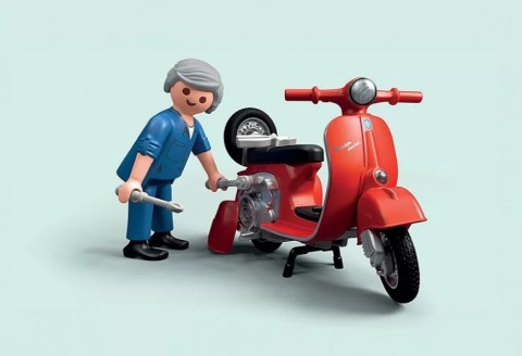 Zestaw figurek Vespa 71620 Garaż Vespy z lat 60-tychIVET.PL - Modna odzież