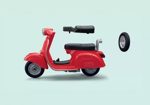 Zestaw figurek Vespa 71620 Garaż Vespy z lat 60-tychIVET.PL - Modna odzież