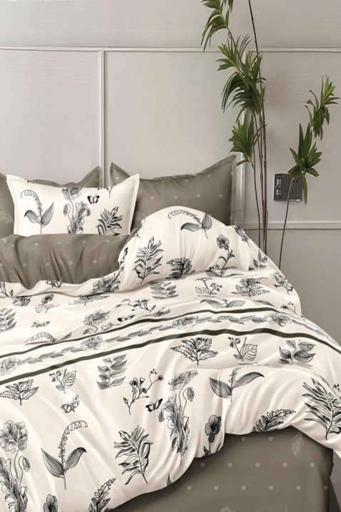 Komplet pościeli MOLXERA 200x220 cm bawełna, Kolor : biały, IVET.PL - Modna odzież