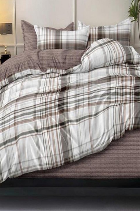 Komplet HOLDERA 200x220 cm bawełna - 4 elementy, Kolor :  beżowy, IVET.PL - Modna odzież