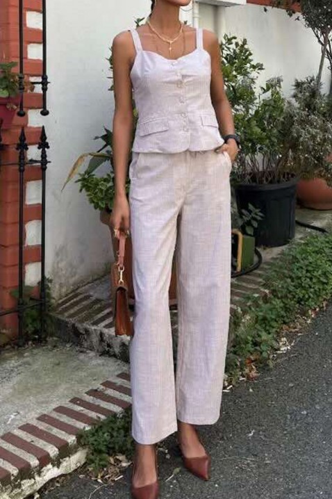 Komplet SELONO BEIGE, Kolor :  beżowy, IVET.PL - Modna odzież