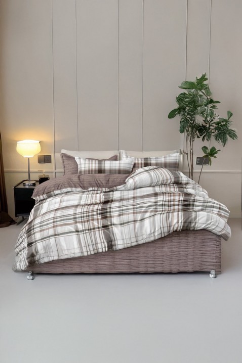 Komplet HOLDERA 200x220 cm bawełna - 4 elementy, Kolor :  beżowy, IVET.PL - Modna odzież