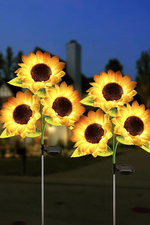 Lampa solarna w kształcie słonecznika SUNELFO, Kolor : żółty, IVET.PL - Modna odzież