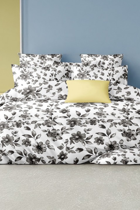 Komplet pościeli XIRMONA 200x220 cm bawełna - 4 elelmenty, Kolor : biały, IVET.PL - Modna odzież