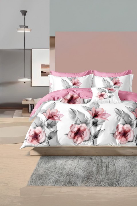 Komplet pościeli MORXELA 200x220 cm bawełna 4 elementy, Kolor : wielokolorowy, IVET.PL - Modna odzież