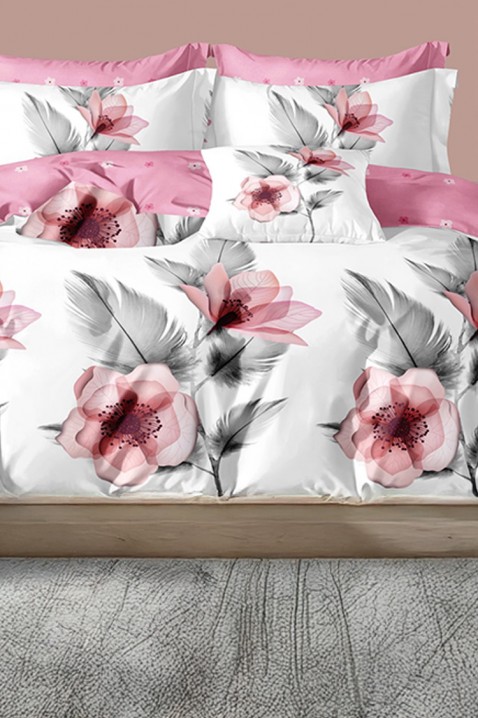 Komplet pościeli MORXELA 200x220 cm bawełna 4 elementy, Kolor : wielokolorowy, IVET.PL - Modna odzież
